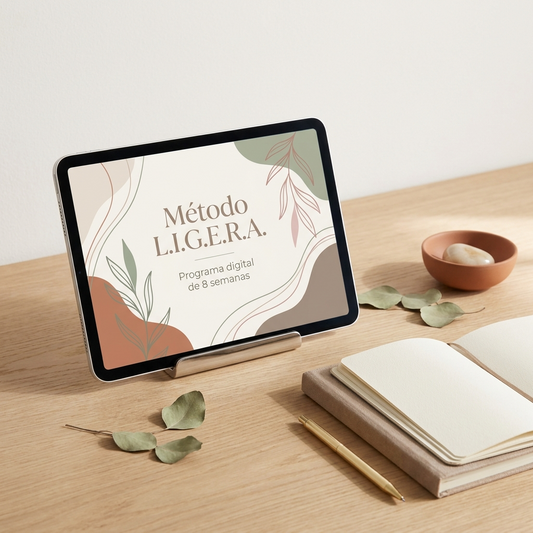 Método L.I.G.E.R.A. — Programa de 8 semanas para comprender la alimentación emocional
